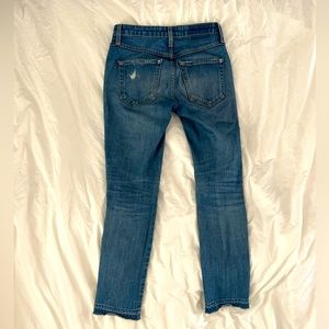 AMO jeans - medium wash - distressed - mid rise